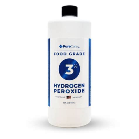 Amazon.com: 3% Food Grade Hydrogen Peroxide Solution (32Oz With Dropper  Bottle) - No Added Stabilizers - Made In The Usa Derived From 35% Food  Grade Hydrogen Peroxide : Industrial & Scientific