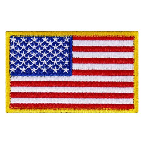 Amazon Com American Flag Patch Tactical Usa Flag Patches Us Flag Patch Hook Loop Premium Embroidered Patch Rectangular Military Army Uniform Emblems 3X2 Inches Red Arts Crafts Sewing