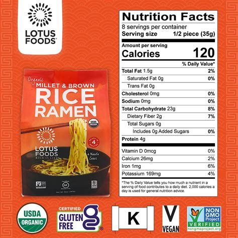 Amazon Com Lotus Foods Bulk Food Organic Millet Brown Rice Ramen Noodles With Red Miso Soup Gluten Free Easy To Cook Healthy Japanese Noodles With Instant Gourmet Broth 2 8 Oz Pack