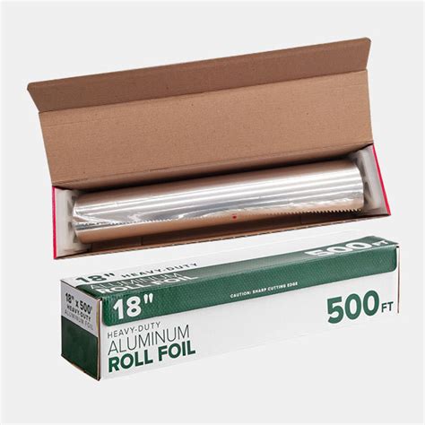 Chef Amp 39 S Seal Aluminum Foil Roll Heavy Duty Weight Silver 18 Amp Quot X 500