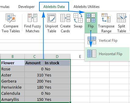 How To Flip A Column In Excel