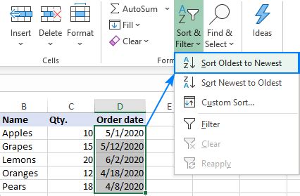 How To Sort Dates By Month In Excel