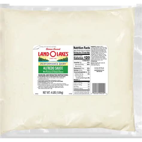 Land O Lakes Creamy Alfredo Sauce With Parmesan Cheese Ready To Use 64 Oz Pack Of 6 Walmart Com