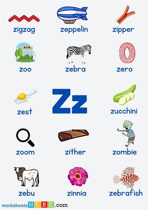 Letter Z Words