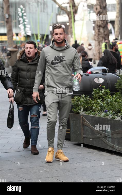 London Uk 22Nd January 2018 Chris Hughes From Love Island Seen