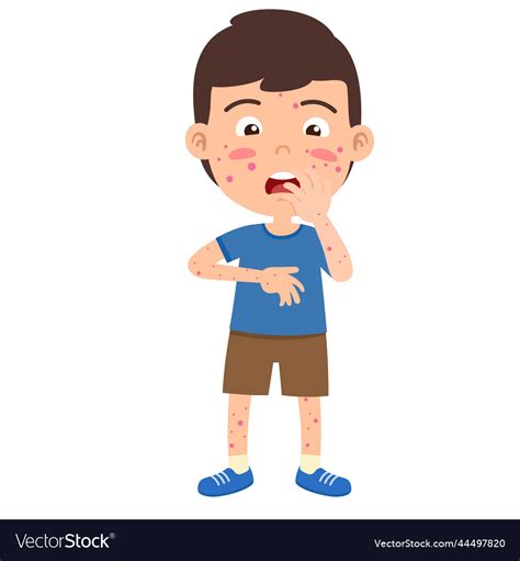 Royalty Free Clipart Image Of A Boy With The Measles 573217 Clip Art